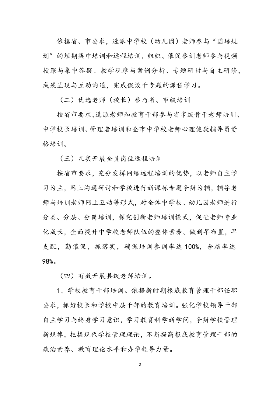 2023年教师培训工作意见.docx_第2页