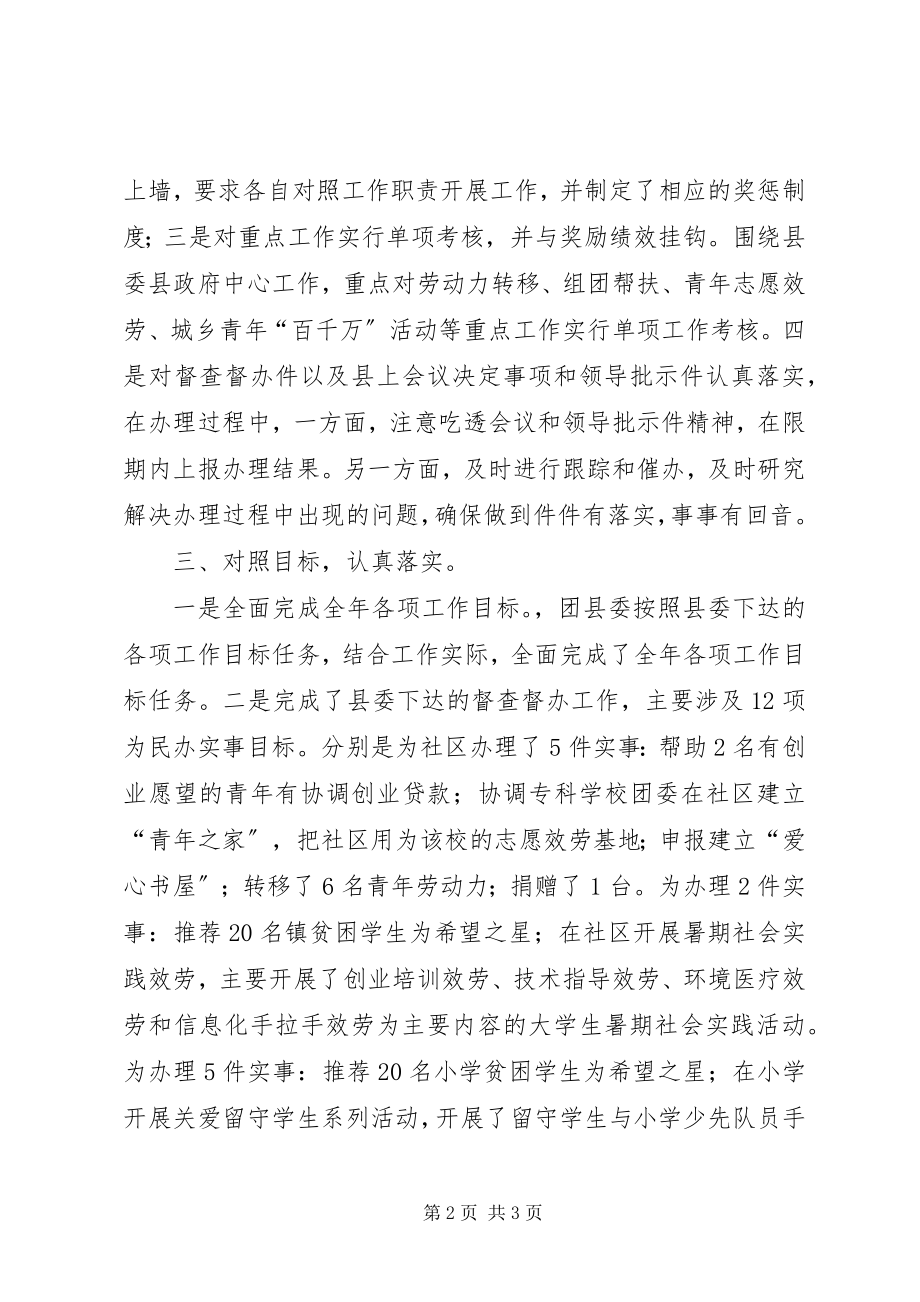 2023年团县委目标管理督查工作总结.docx_第2页