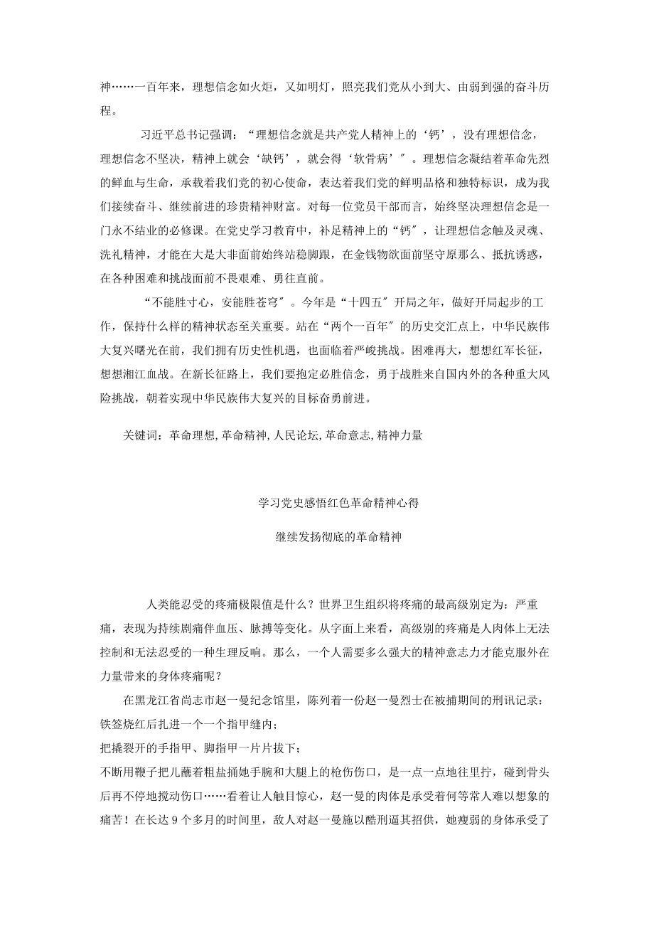 2023年学习党史感悟红色革命精神心得.docx_第2页