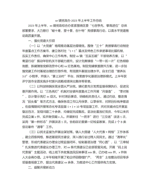 xx镇党政办2023年上半年工作总结.docx