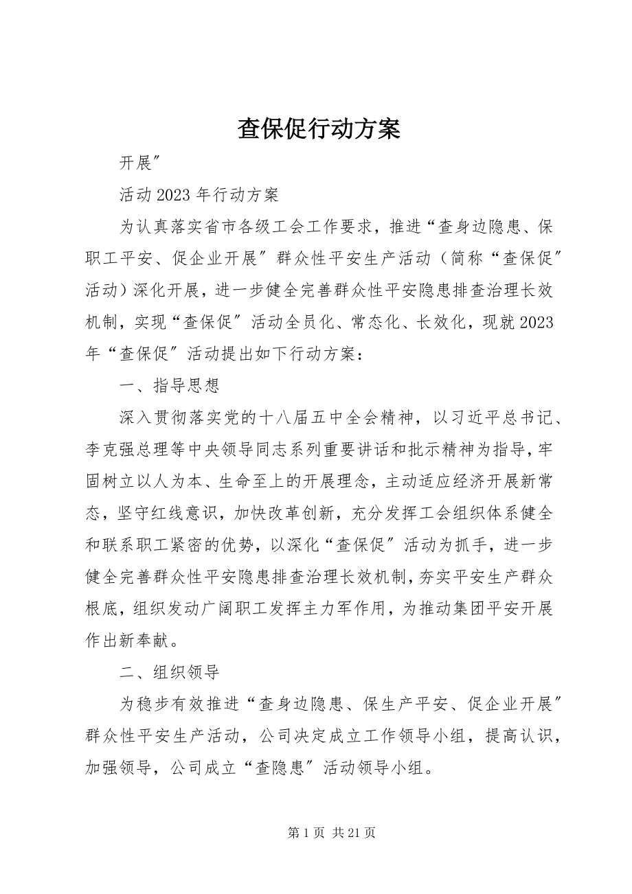 2023年查保促行动方案新编.docx_第1页