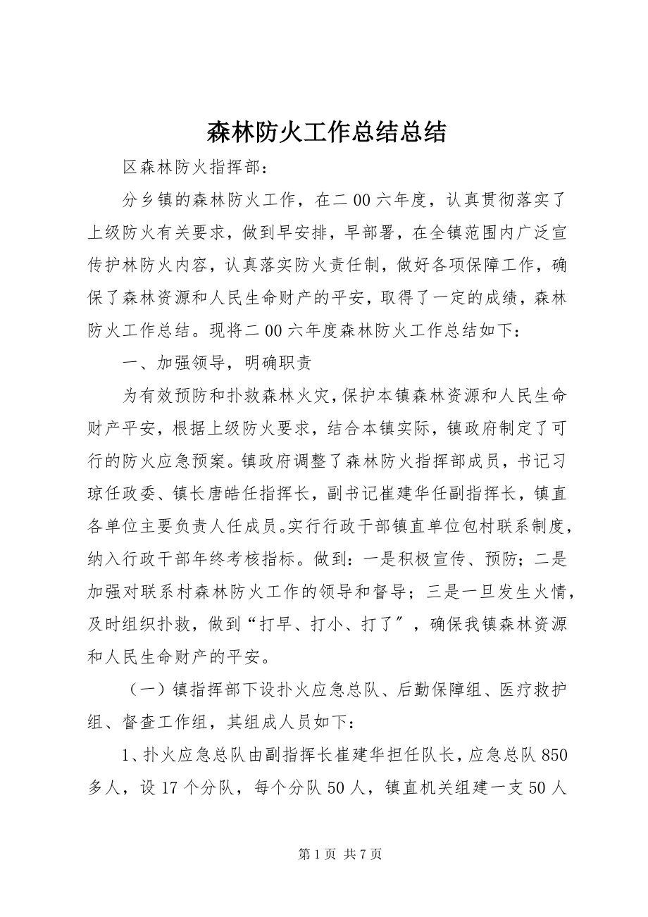 2023年森林防火工作总结总结.docx_第1页