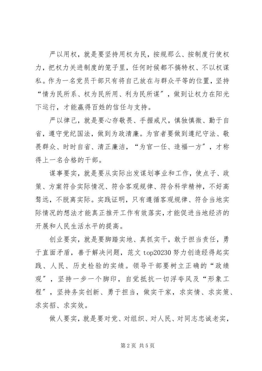 2023年三严三实学习心得体会升华作风建设的内涵.docx_第2页