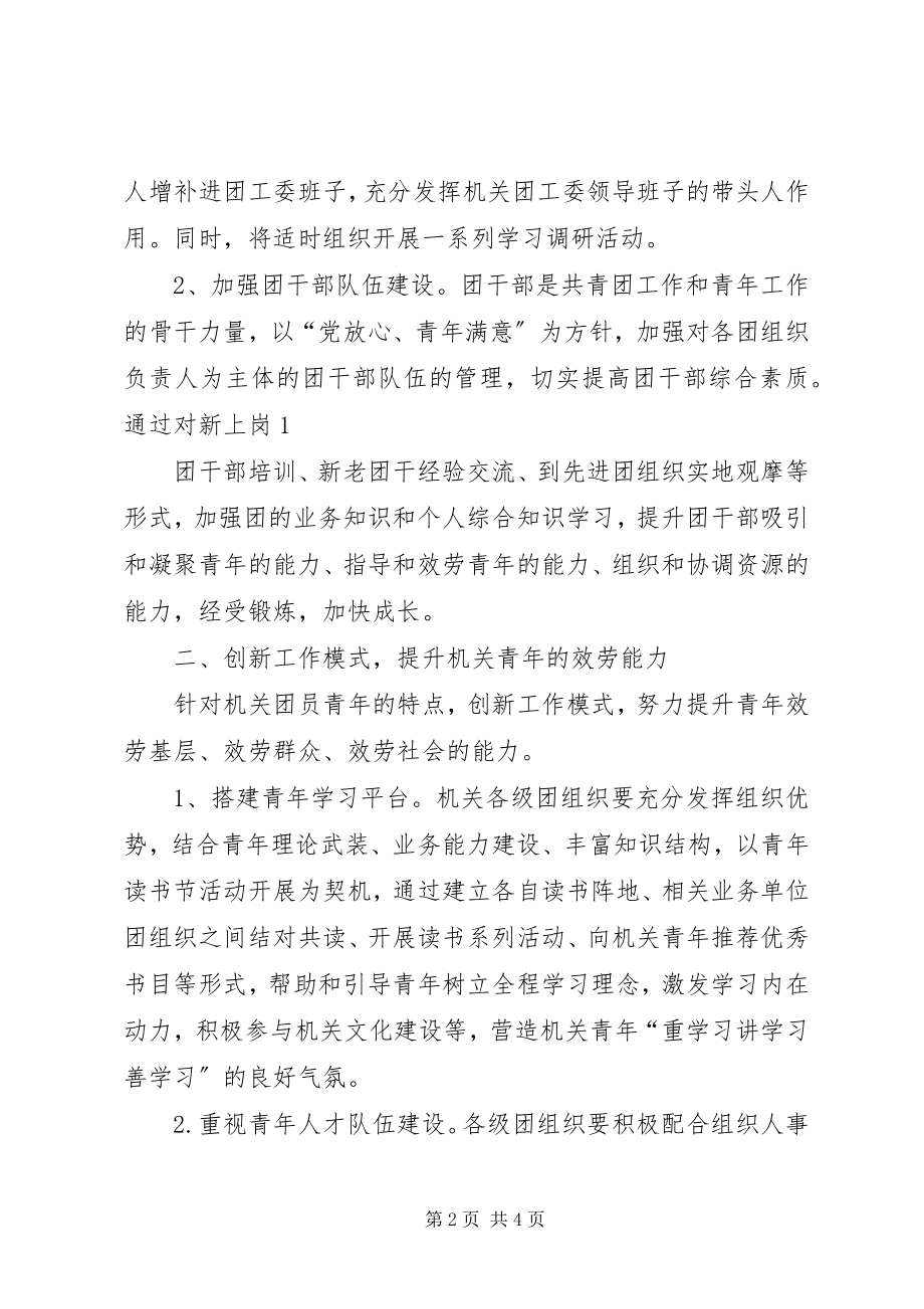 2023年机关团委工作会上的致辞.docx_第2页