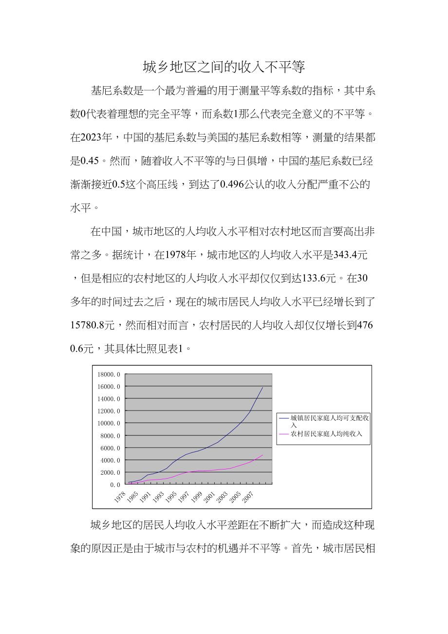 2023年城乡地区之间的收入不平等翻译.docx_第1页