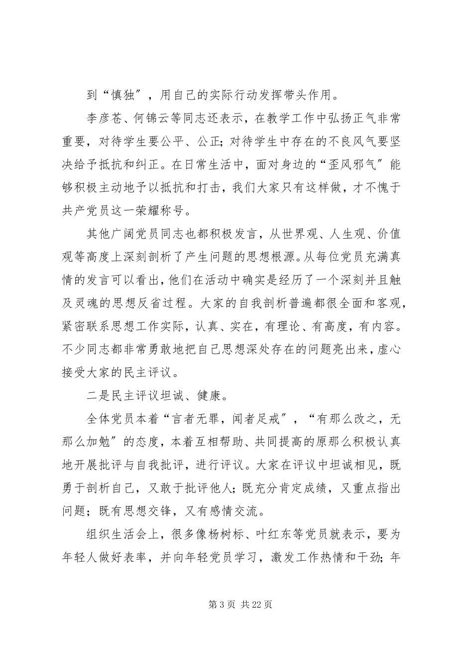 2023年专题民主生活会总结.docx_第3页