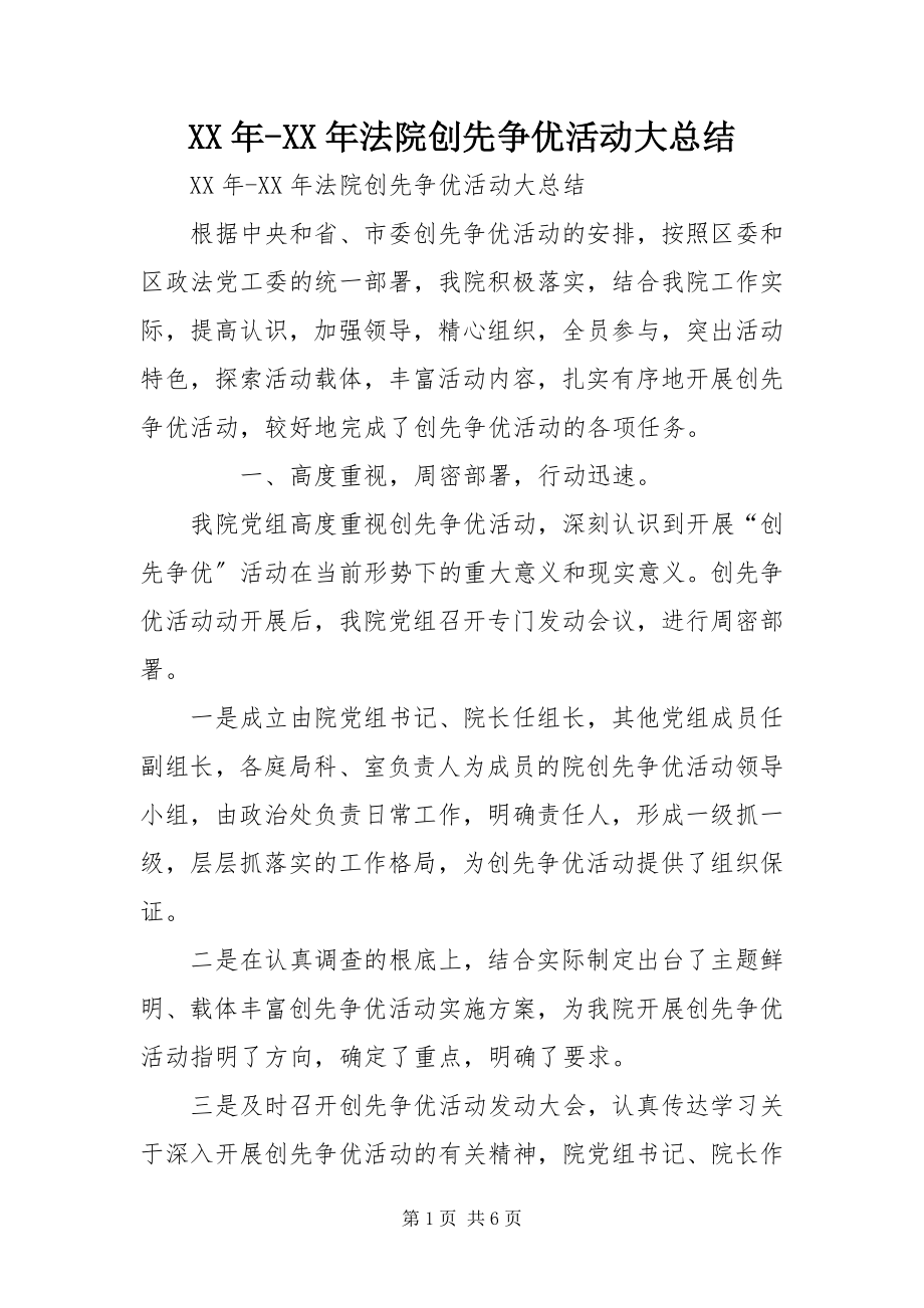 2023年法院创先争优活动大总结.docx_第1页