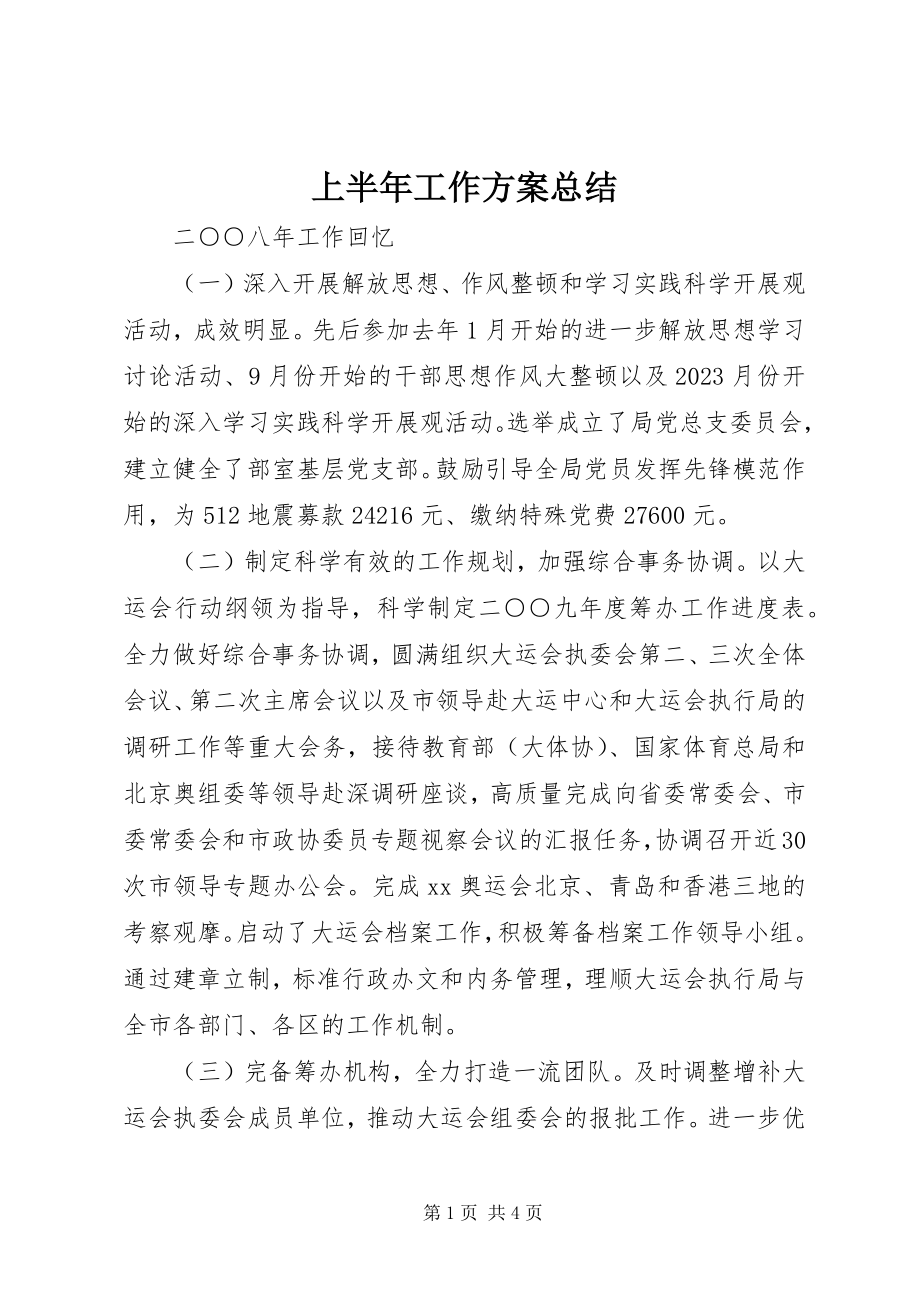 2023年上半年工作计划总结.docx_第1页