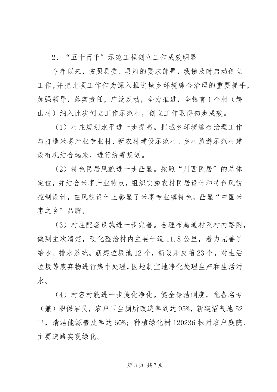 2023年镇政府城乡环境综合治理工作汇报材料.docx_第3页