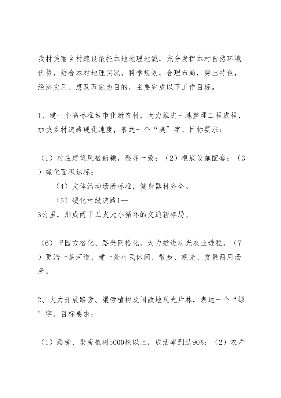 2023年奋斗林场美丽乡村建设方案 新编.doc_第2页