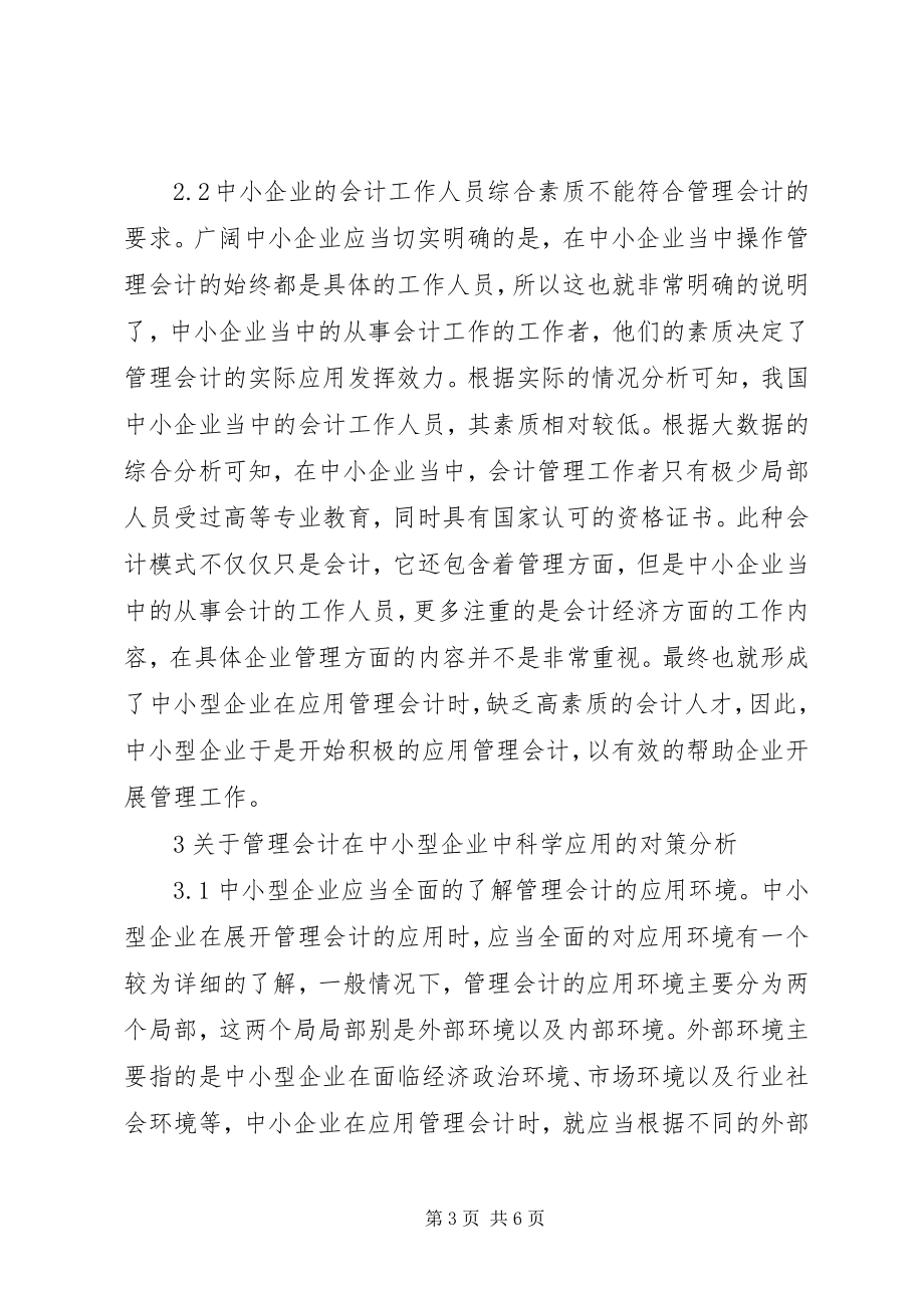 2023年管理会计在中小型企业的应用.docx_第3页