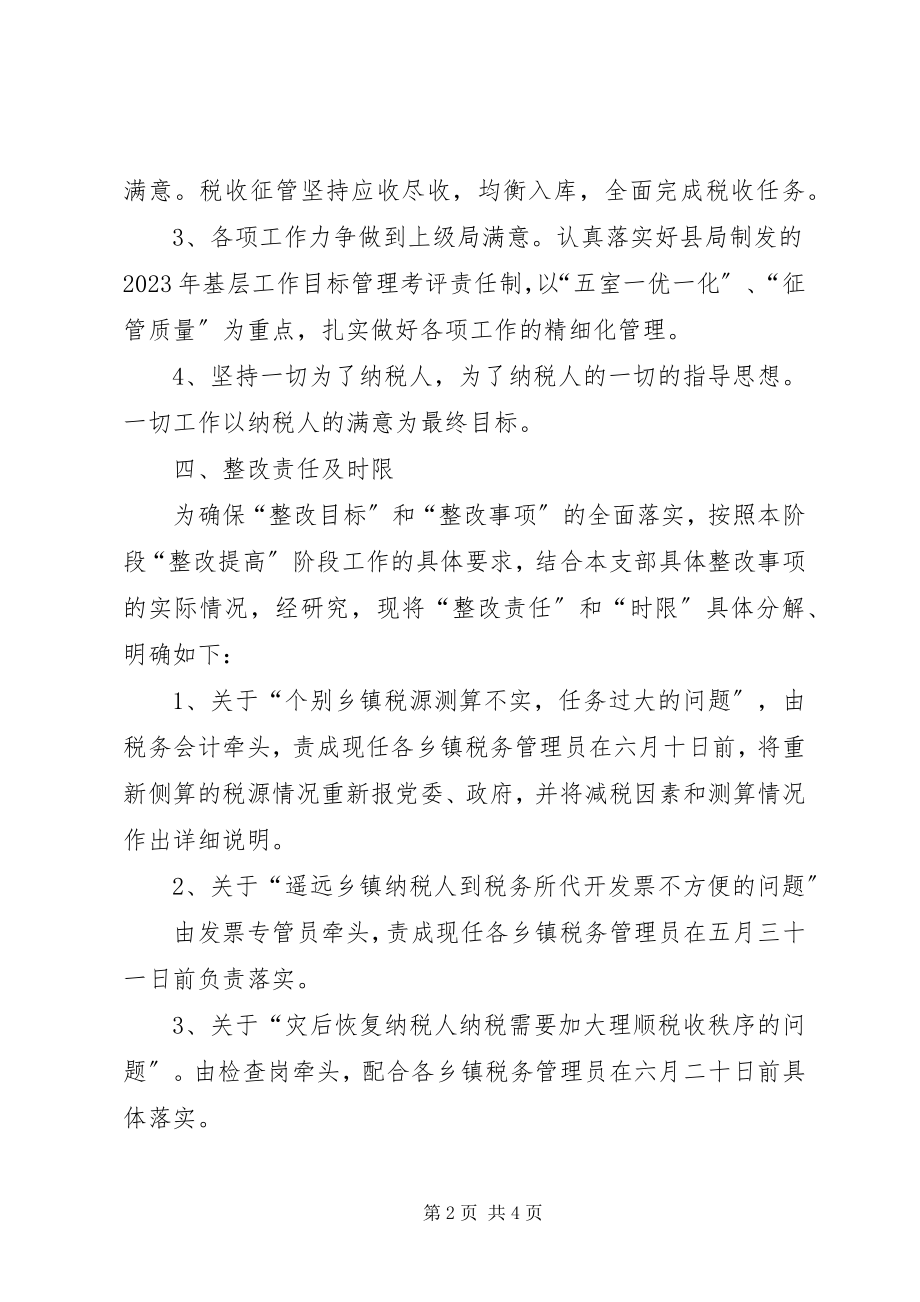 2023年XX地税所支部整改方案新编.docx_第2页