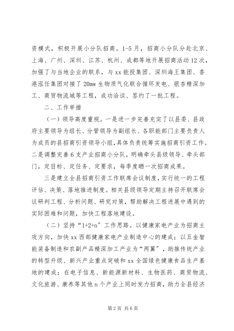 2023年县投资促进局半年工作总结.docx_第2页