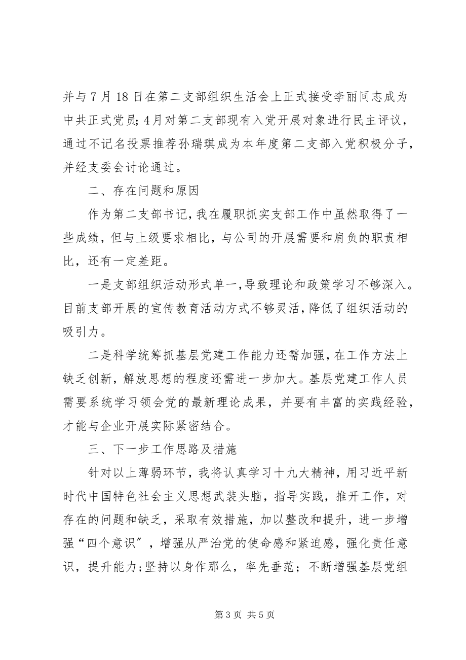 2023年现代产业区总公司支部书记党建工作述职报告.docx_第3页