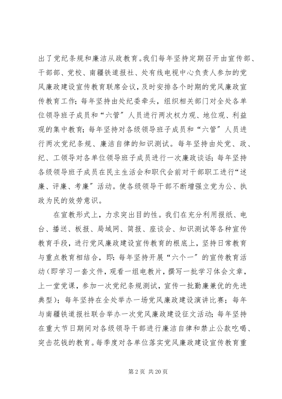 2023年临管处纪检监察工作汇报.docx_第2页