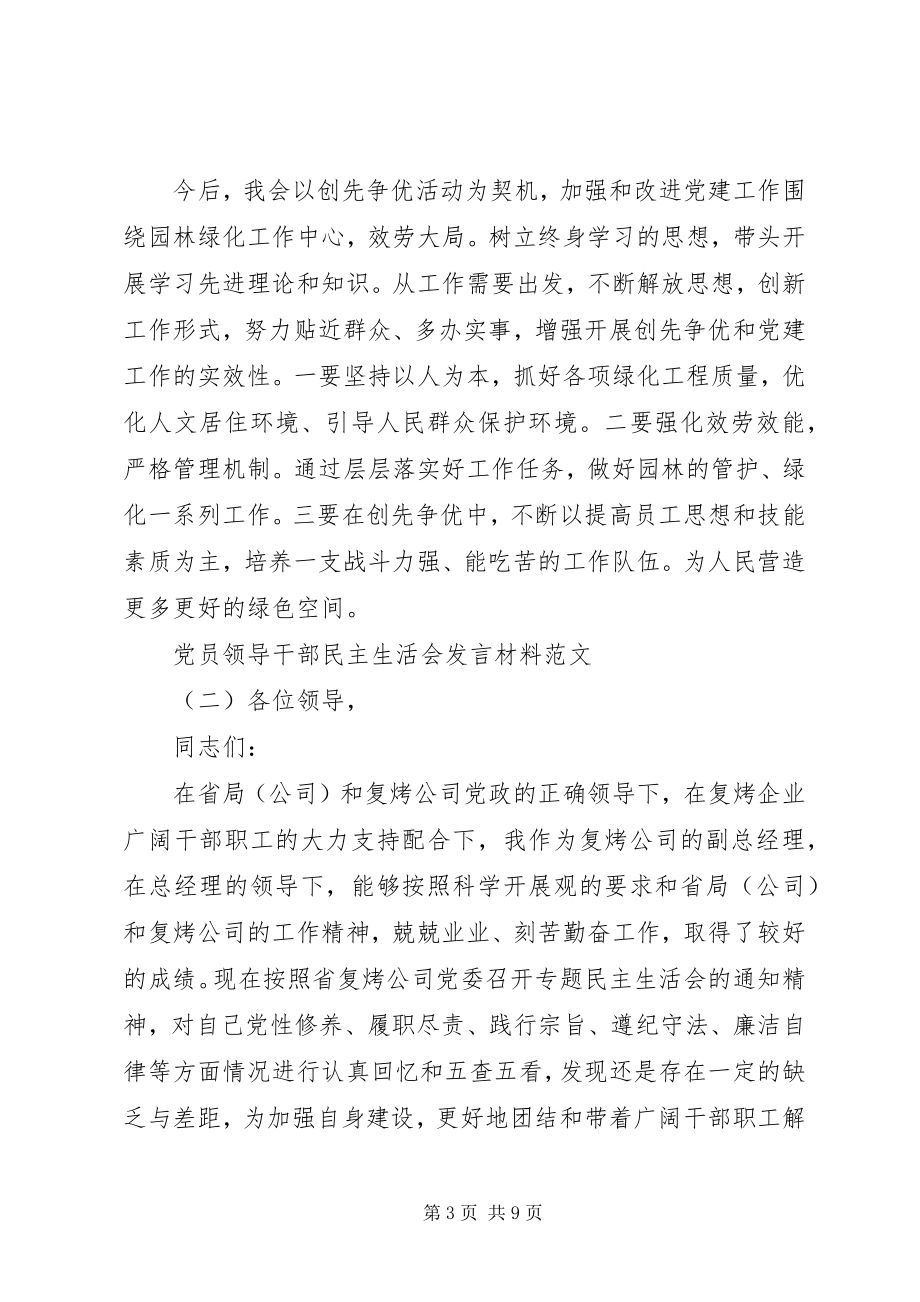 2023年党员领导干部民主生活会讲话材料2.docx_第3页