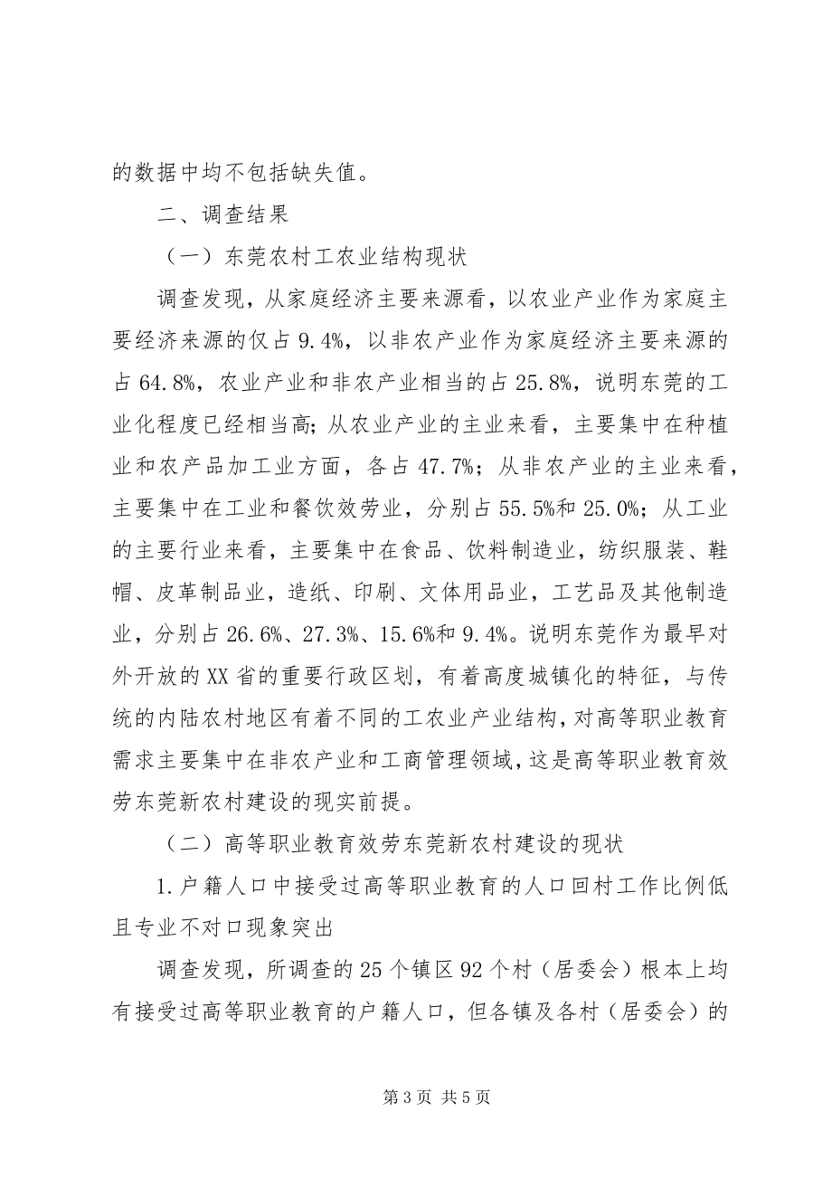 2023年高等职业教育服务新农村建设研究-某年农村规划城镇化.docx_第3页