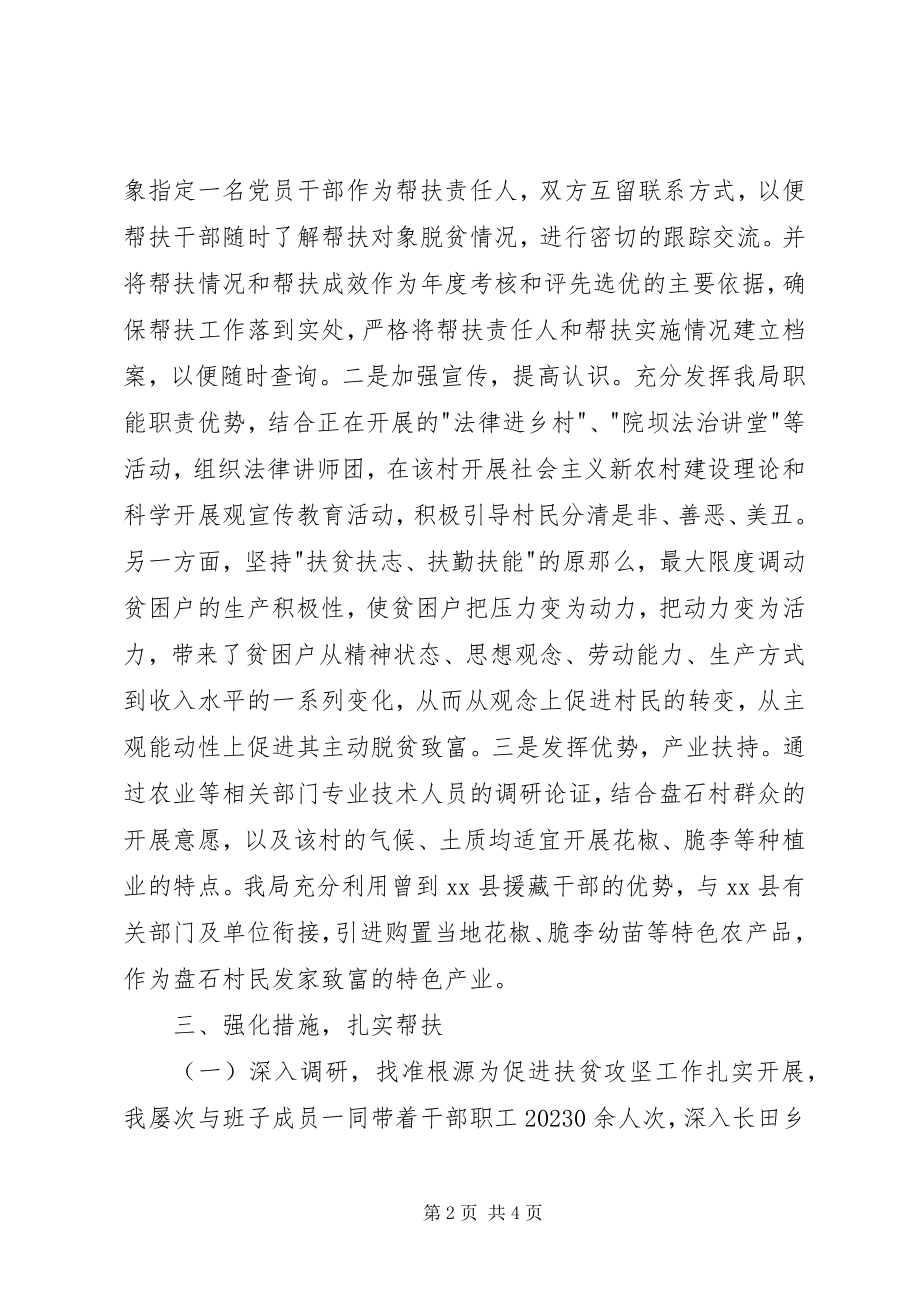 2023年司法局年度扶贫攻坚工作总结.docx_第2页