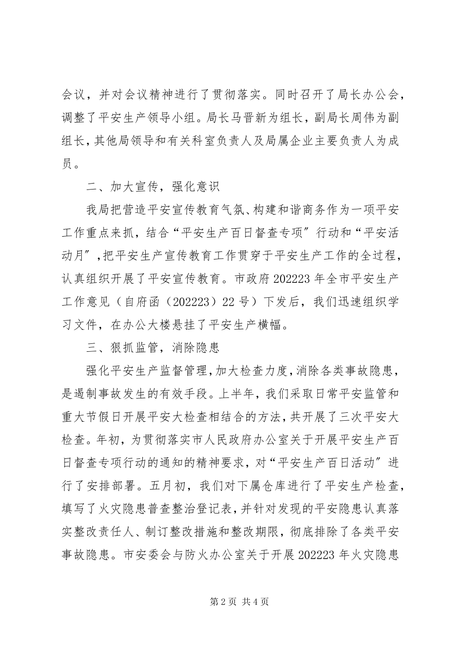 2023年商务局安全生产活动自查汇报材料.docx_第2页