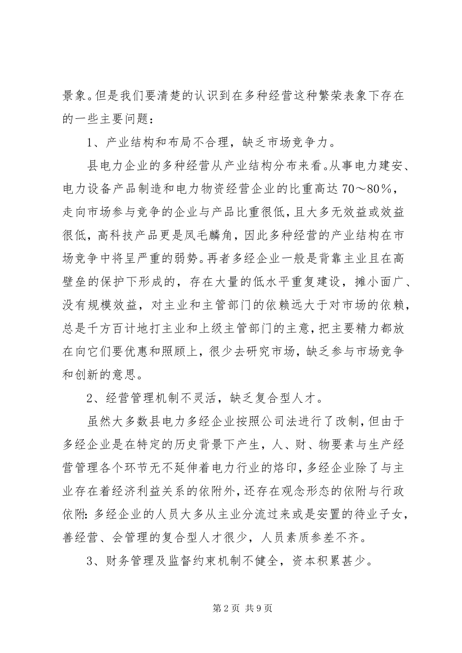 2023年县电力多经可持续发展思考.docx_第2页