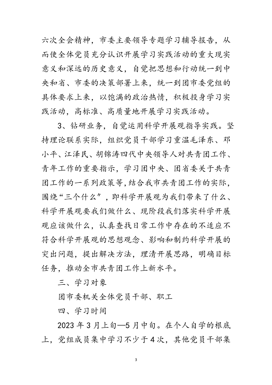 2023年团市委科学发展观学习计划范文.doc_第3页