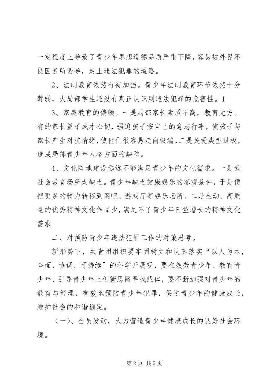 2023年对预防青少年违法犯罪工作的思考.docx_第2页