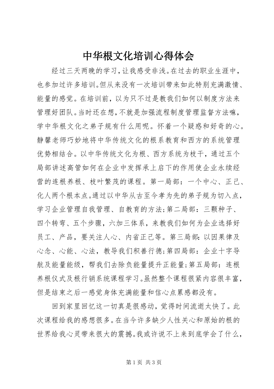 2023年中华根文化培训心得体会.docx_第1页