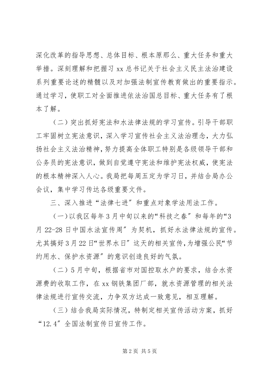 2023年水务局普法工作年度计划.docx_第2页