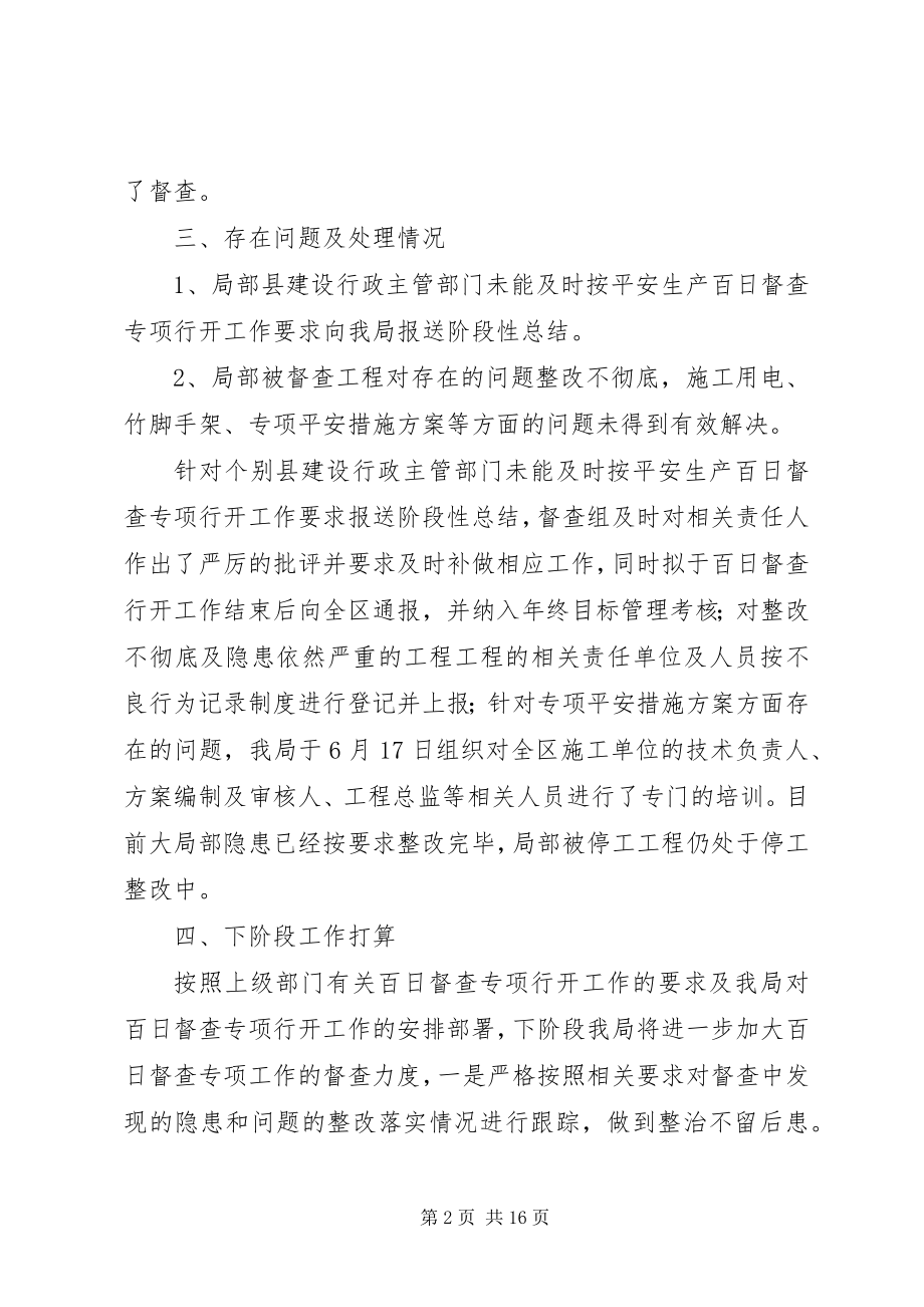 2023年安全生产百日督查总结新编.docx_第2页