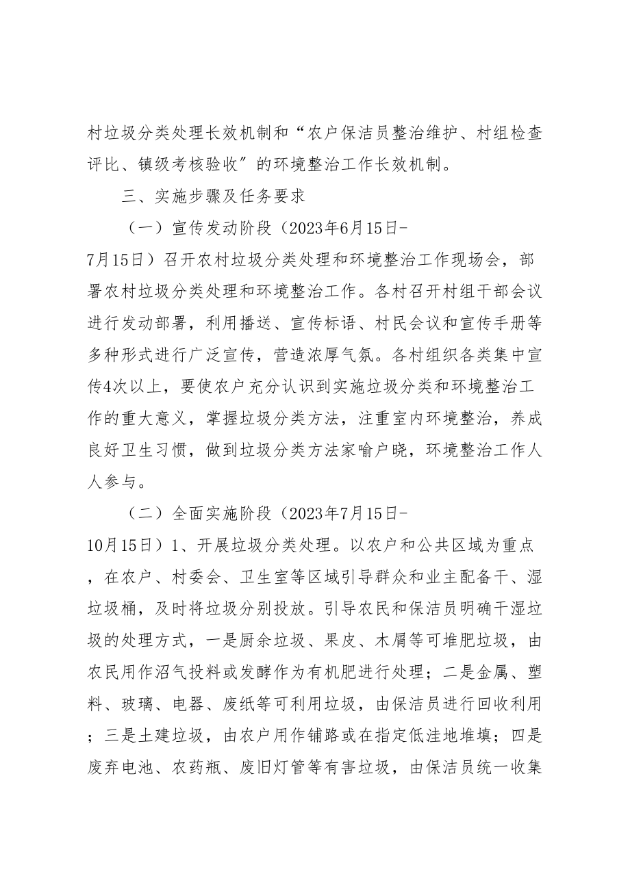 2023年垃圾分类处理和环境整治实施方案.doc_第2页