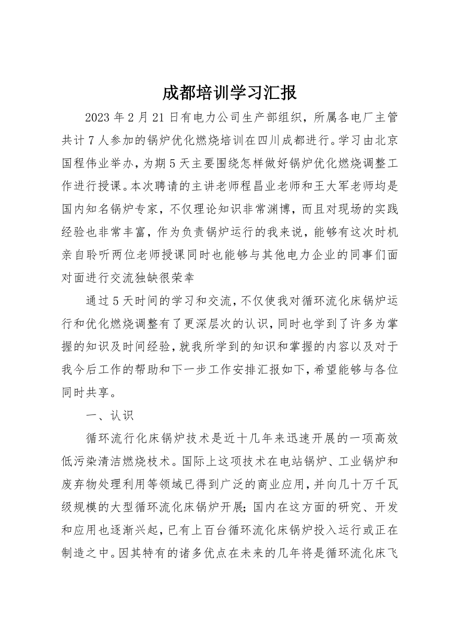 2023年成都培训学习汇报新编.docx_第1页