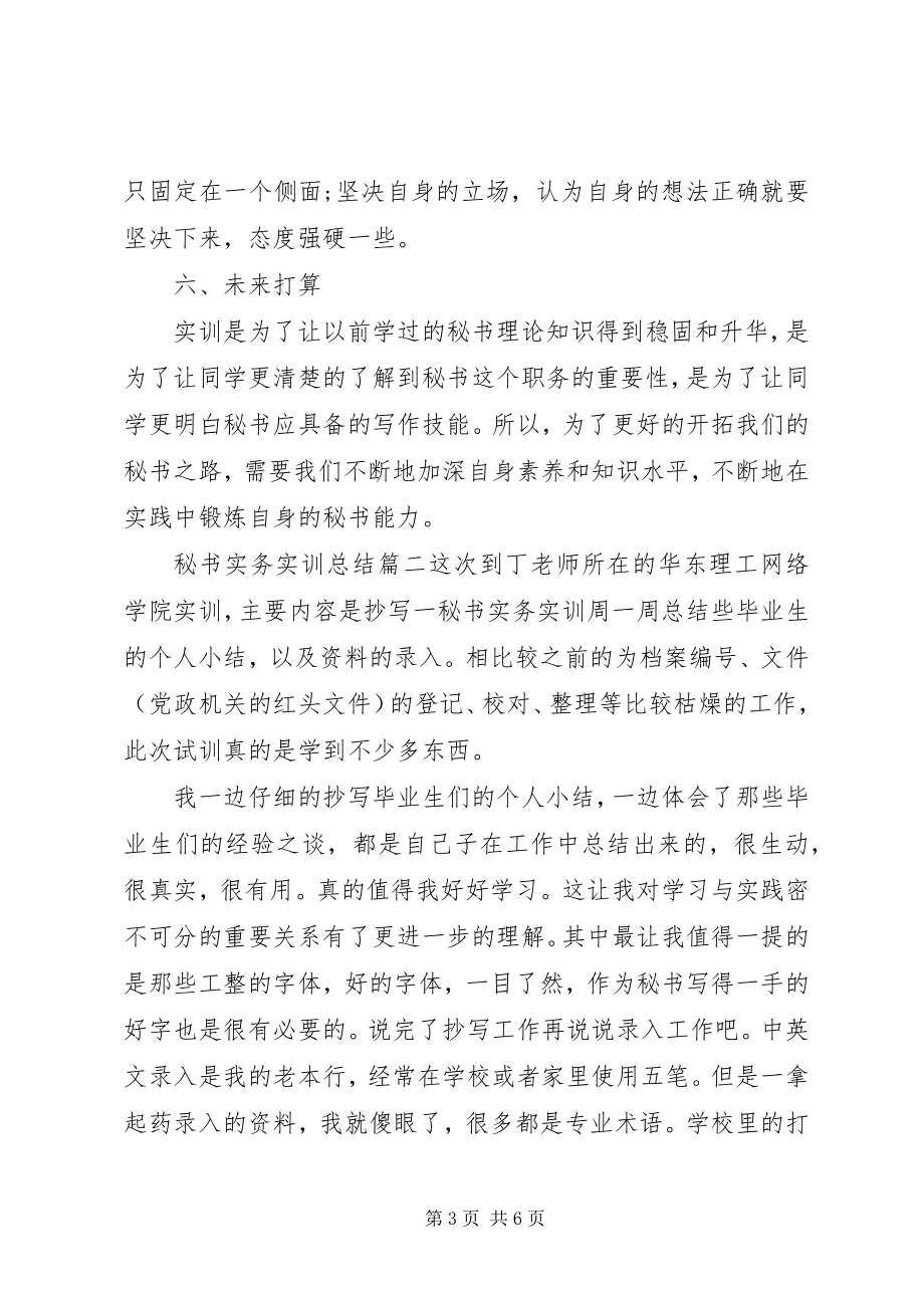 2023年秘书实务实训总结.docx_第3页