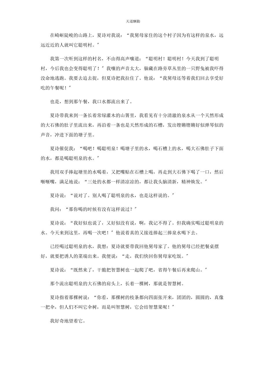 2023年聪明村追忆.docx_第2页