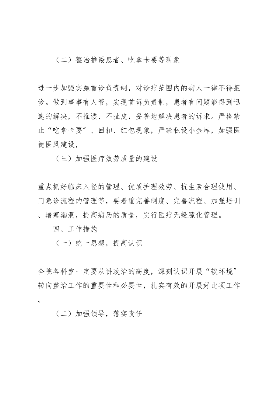 2023年杨树房镇卫生院软环境建设活动方案.doc_第3页