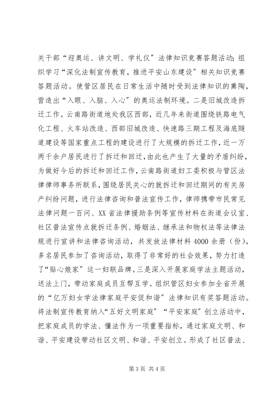 2023年街道办事处妇工委五五普法验收工作总结.docx_第3页