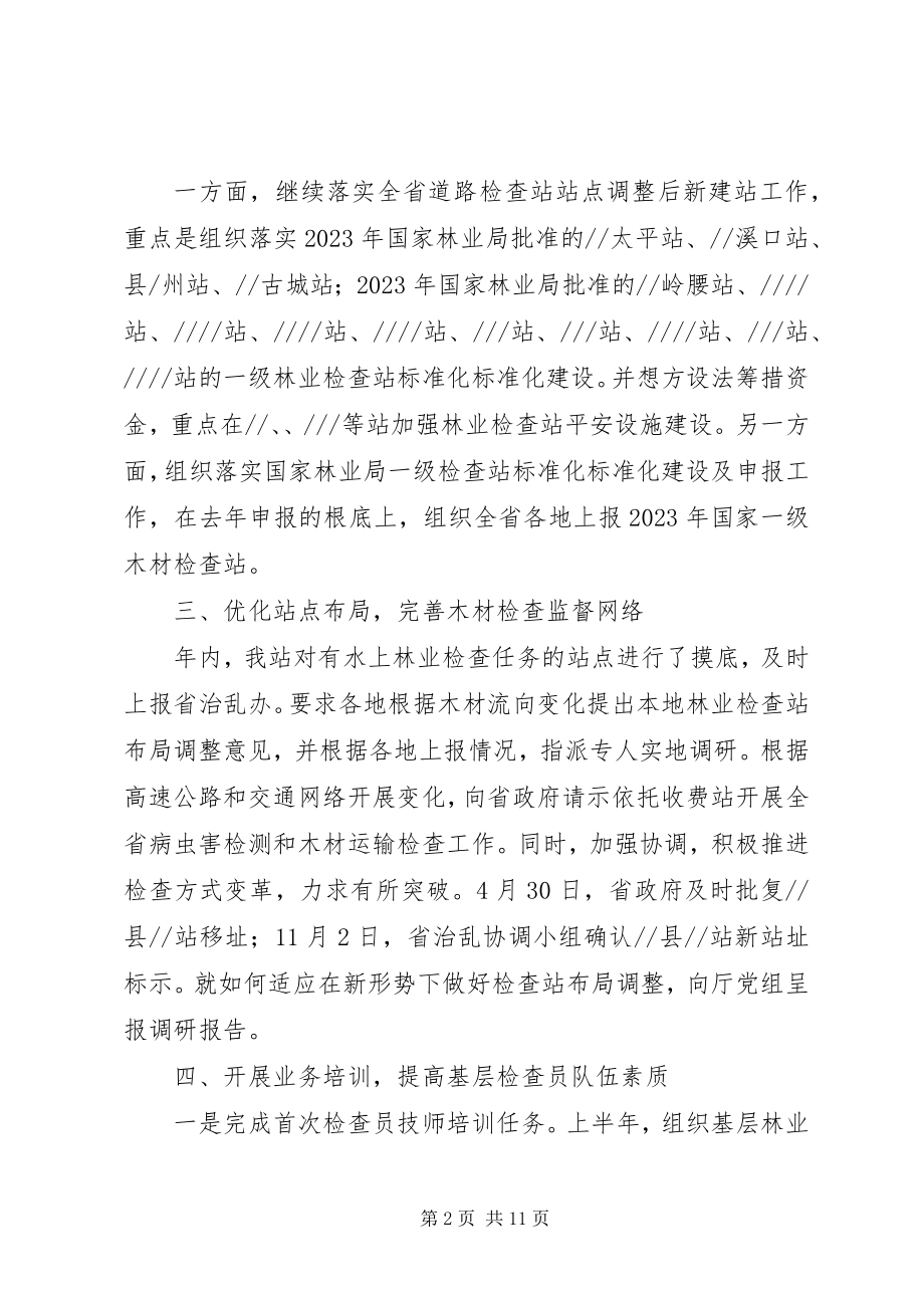 2023年林业检查总站工作总结.docx_第2页