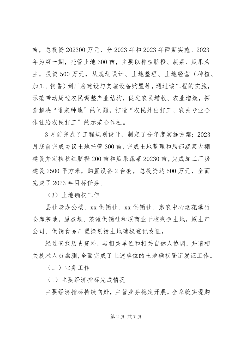 2023年供销合作社某年工作总结.docx_第2页