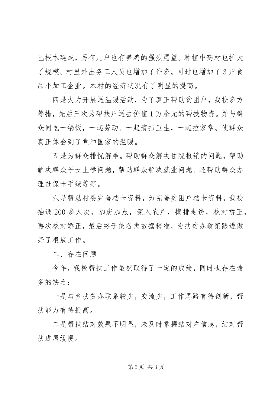 2023年学校扶贫结对帮扶工作总结.docx_第2页