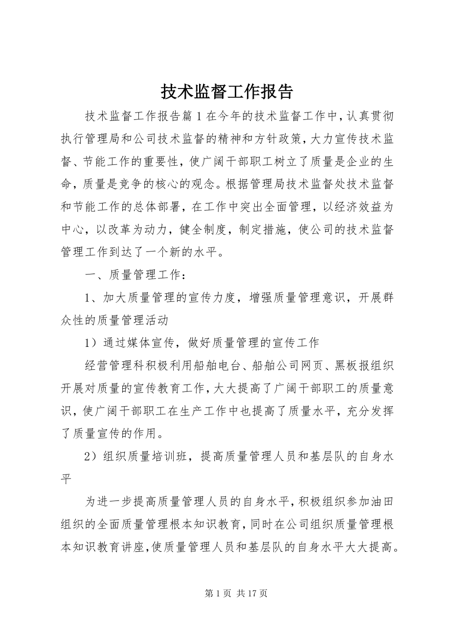 2023年技术监督工作报告.docx_第1页