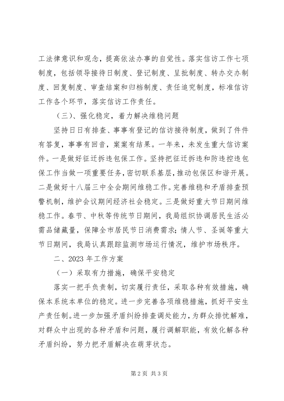 2023年市商务局维稳工作汇报.docx_第2页