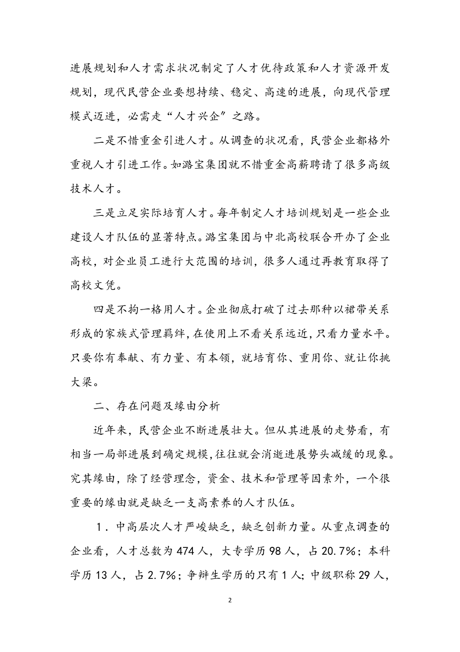 2023年民营企业专业技术人才的思考与对策.docx_第2页