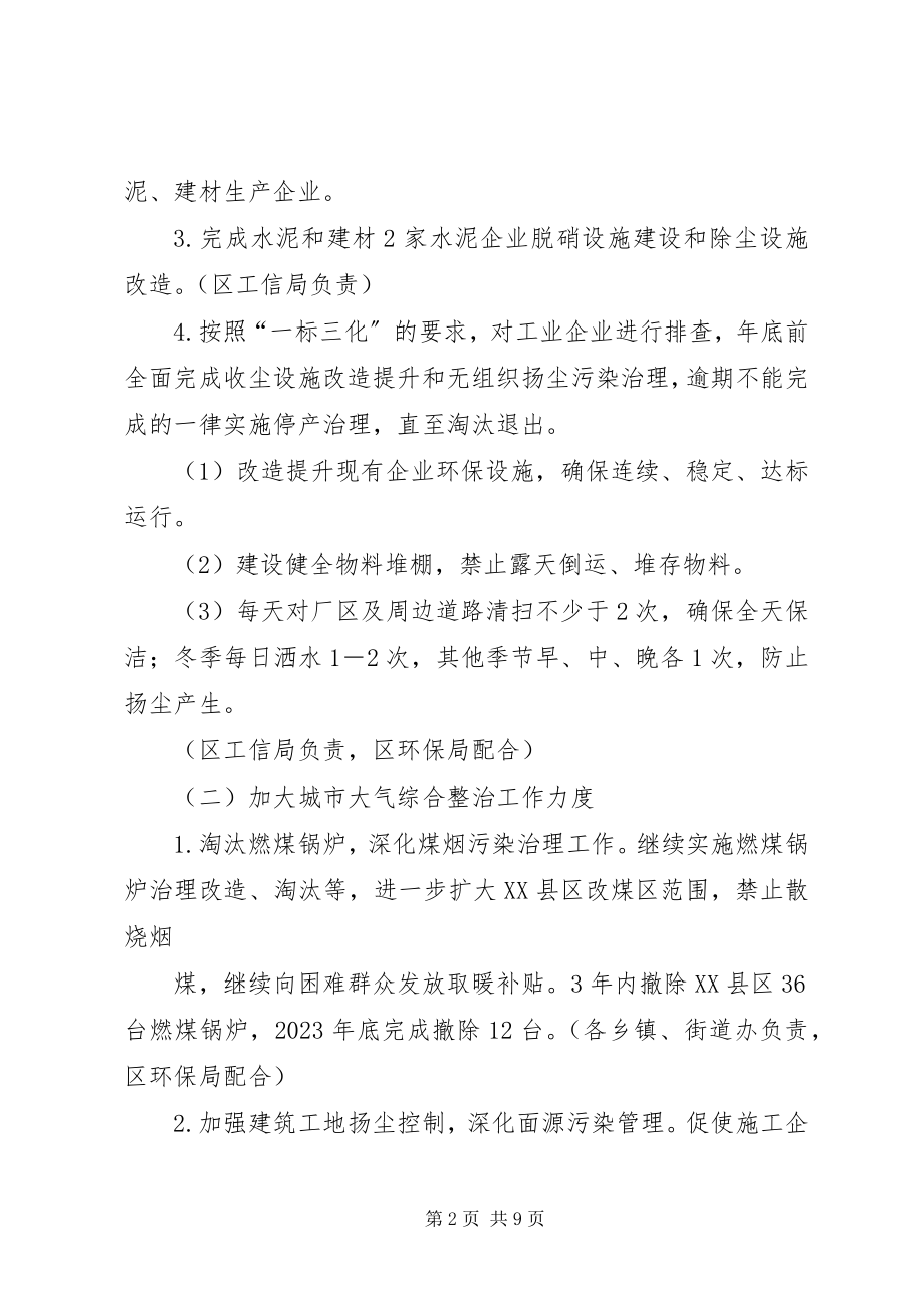 2023年治污降霾行动计划实施方案.docx_第2页