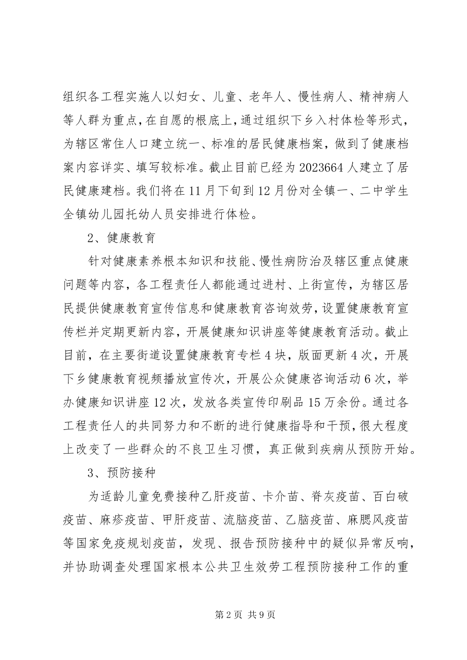 2023年公共卫生服务工作小结材料.docx_第2页