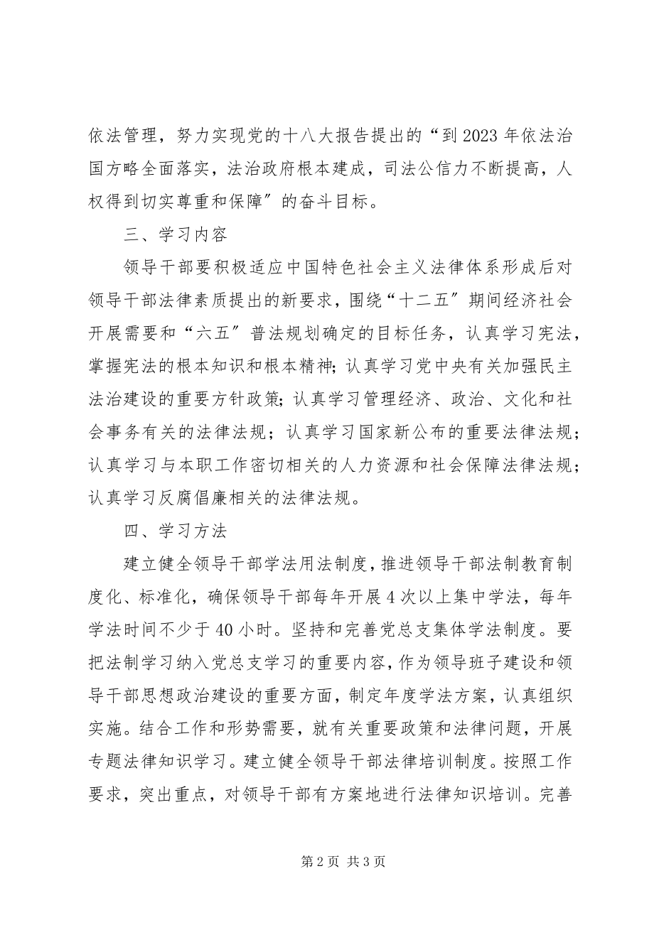 2023年领导干部学法用法工作意见.docx_第2页