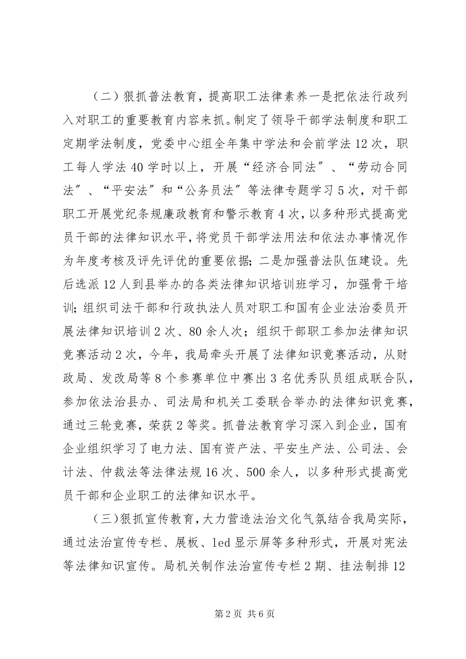 2023年经信局度依法治理工作总结.docx_第2页