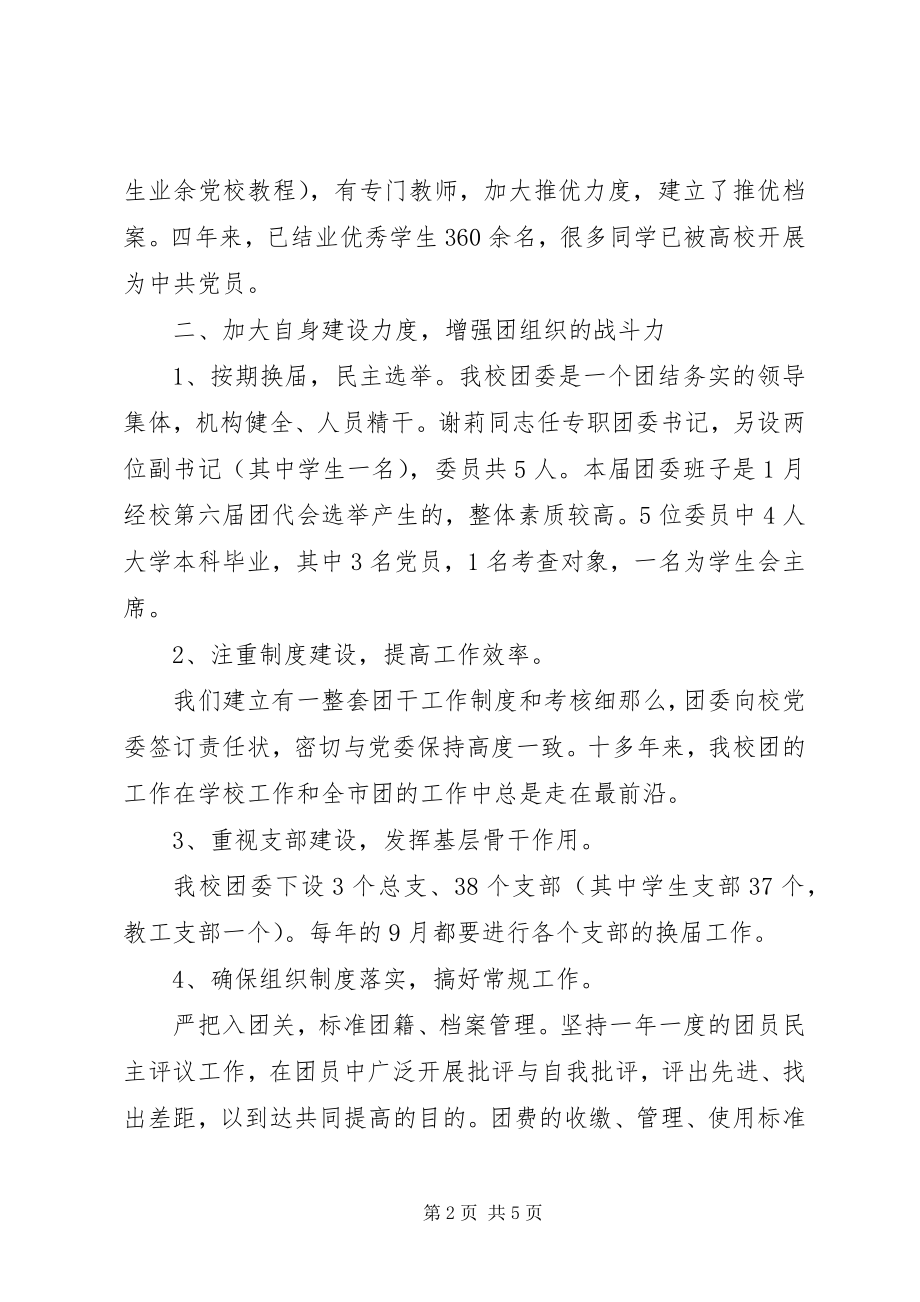 2023年共青团堰十市一中委员会工作总结.docx_第2页