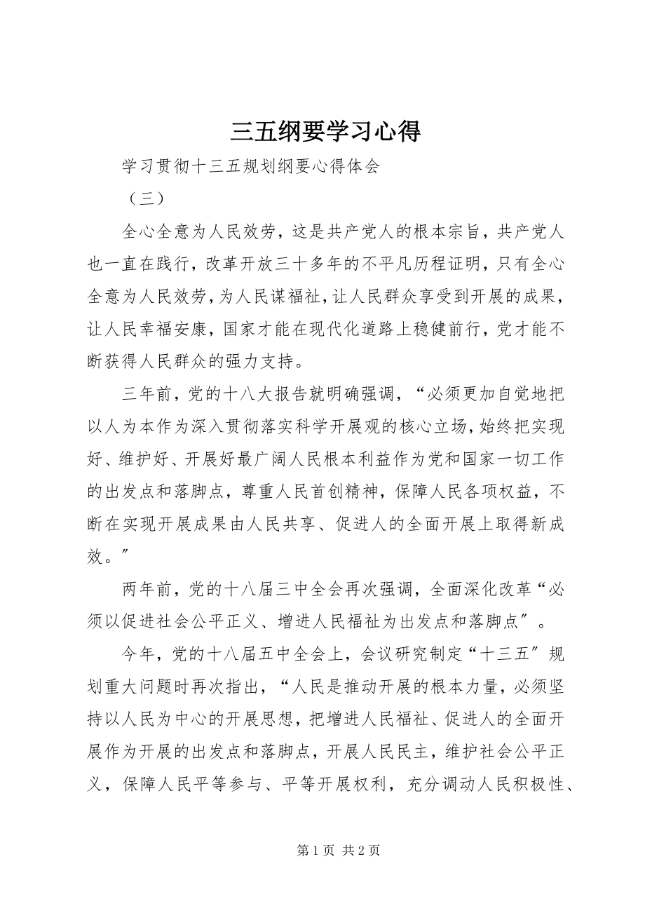 2023年三五纲要学习心得.docx_第1页