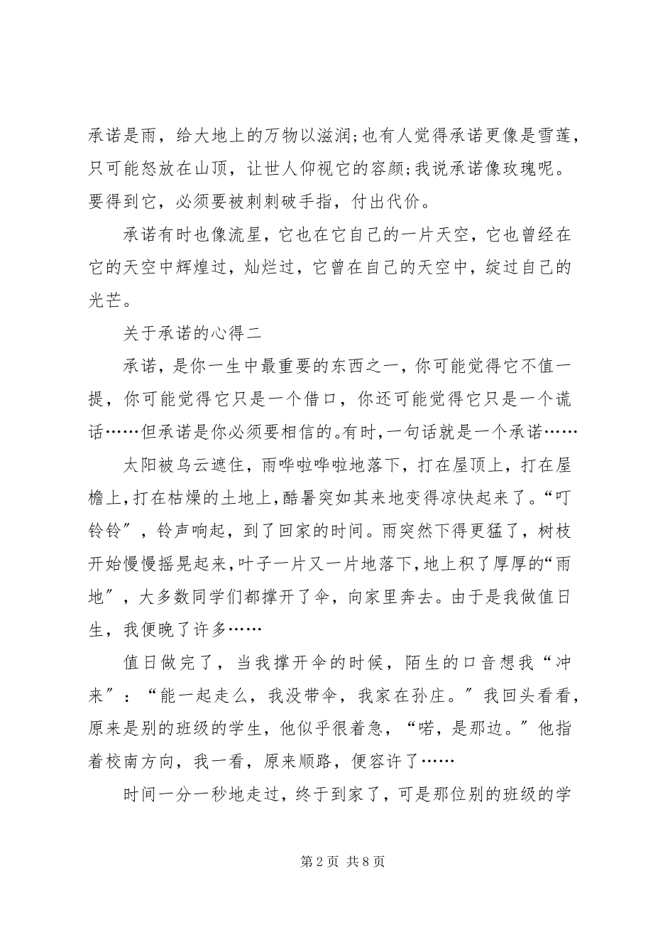 2023年承诺的心得多篇.docx_第2页