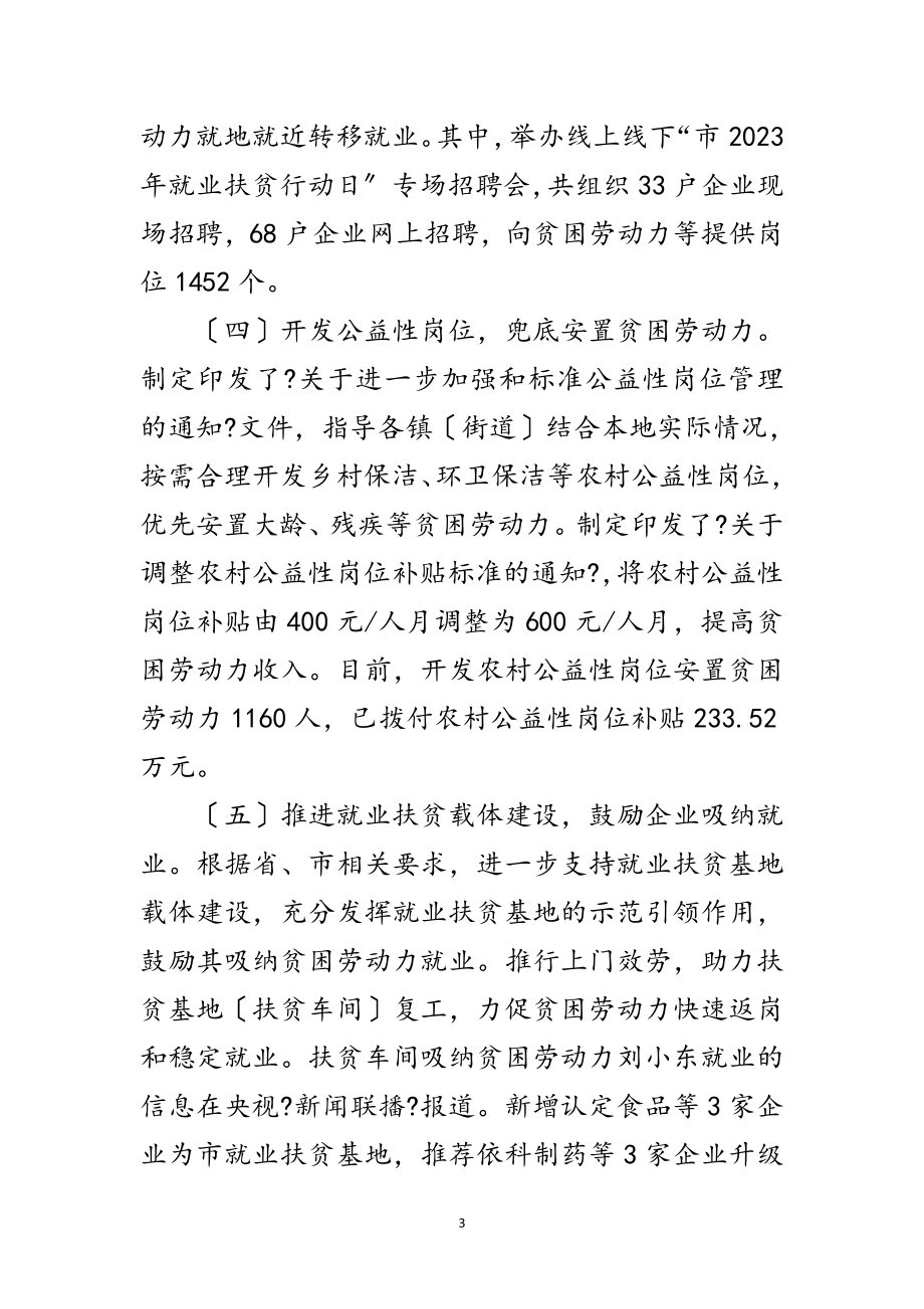 2023年贫困家庭技能培训和就业扶贫总结范文.doc_第3页