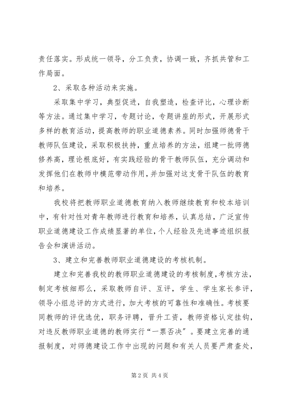 2023年《教师职业道德文件》实施方案.docx_第2页